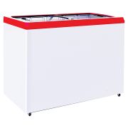 Ларь морозильный ITALFROST (CRYSPI) CF400F + 5 корзин (красный)
