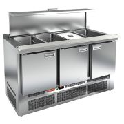Стол для салатов HICOLD SLE3-111GN (1/1) полипропилен с крышкой