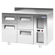 Стол холодильный POLAIR TM2-12-GC с бортом