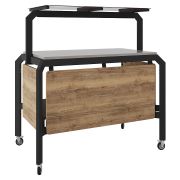 Стол нейтральный Кобор AN220 black/olovo/diamant