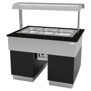 Прилавок тепловой Gastrolux ТМ-1310/3GN/SI