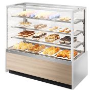 Витрина кондитерская Chilz VETE KUB 130 белый, ясень наварра