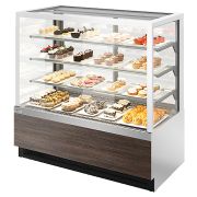 Витрина кондитерская Chilz VETE KUB LUX 130 белый, венге мали